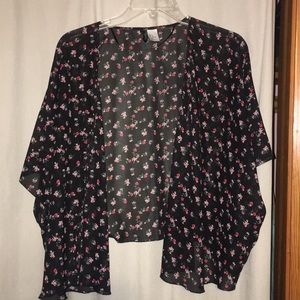 Shear floral cover up